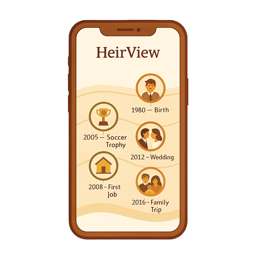 Recording interface on a phone